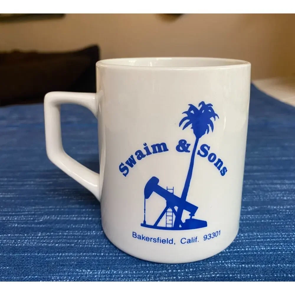 Coffee Mug Swaim & Sons Oilfield Services Oil Pumpjack Bakersfield California